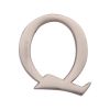 Heritage Brass Alphabet Q Pin Fix 51mm (2") Satin Nickel Finish