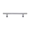 Heritage Brass Cabinet Pull T-Bar Design with 16mm Rose 160mm CTC Polished Chrome Finish