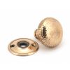 Polished Bronze Hammered Mushroom Mortice/Rim Knob Set