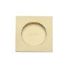 Square Flush Pull 63.5 x 63.5mm Satin Brass finish