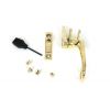 Polished Brass Night-Vent Locking Monkeytail Fastener (Steel Window)