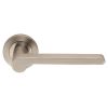 Steelworx Swl Lubecca Lever On Rose  - Satin Stainless Steel