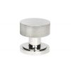 Polished Marine SS (316) Brompton Mortice/Rim Knob Set (Art Deco)