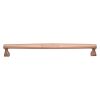 Heritage Brass Cabinet Pull Deco Design 254mm CTC Satin Rose Gold Finish