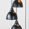 Smooth Nickel Brindley Cluster Pendant in Elan Black