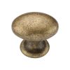 Egg Knob 040mm Distressed Brass finish