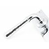 Polished Chrome Hammered Newbury Lever Lock Set