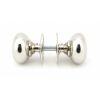 Polished Nickel 57mm Mushroom Mortice/Rim Knob Set