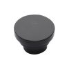 Black Iron Rustic Cabinet Knob Round Stepped Design 32mm