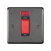 Eurolite Stainless Steel 45Amp Switch with Neon Indicator Black Nickel