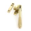 Polished Brass Night-Vent Locking Reeded Fastener (Steel Window)