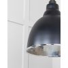 Hammered Nickel Brindley Cluster Pendant in Elan Black