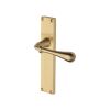 Heritage Brass Roma Reeded Lever Latch Satin Brass finishUK Design Registration Number 6234525