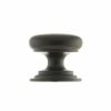 Old English Lincoln Solid Brass Victorian Cabinet Knob 38mm on Concealed Fix - Urban Dark Bronze