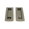 Pewter 175mm Art Deco Rectangular Pull - Privacy Set