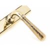 Aged Brass Hammered Newbury Slimline Espag. Lock Set