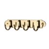 Heritage Brass Coat Hooks on Plate Polished Brass finish