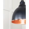 Hammered Copper Brindley Cluster Pendant in Elan Black