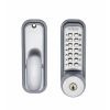 Eclipse 70263 - ED20 Key Override Push Button Digital Lock - Satin Chrome