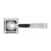 Polished Chrome Avon Round Lever on Rose Set (Square) - Unsprung