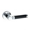 Zest Lever Door Handle Dual Tone Black/Chrome