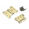 Aged Brass 4" x 3" x 5"  Parliament Hinge (pair) ss