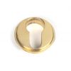 Polished Brass Round Euro Escutcheon (Beehive)