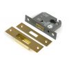 Satin Brass 2½" Euro Profile Dead Lock