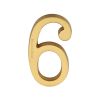 Heritage Brass Numeral 6 Concealed Fix 76mm (3") Satin Brass finish