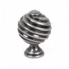 Pewter Twist Cabinet Knob