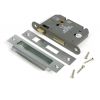 Satin Chrome 3" Heavy Duty Bathroom Mortice Lock