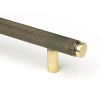 Aged Brass Full Brompton Pull Handle - Medium