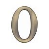 Heritage Brass Numeral 0 Self Adhesive 51mm (2") Antique Brass finish