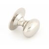 Polished Nickel Oval Cabinet Knob 40mm