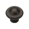 Domed Round Knob 035mm Matt Bronze finish