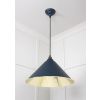 Smooth Brass Hockley Pendant in Dusk