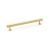 Alexander & Wilks - Square T-Bar Cabinet Pull Handle - Satin Brass - 192mm