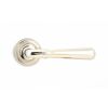 Polished Nickel Newbury Lever on Rose Set (Art Deco)