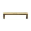 Heritage Brass Cabinet Pull Wide Metro Design 128mm CTC Antique Brass Finish