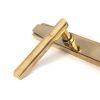 Aged Brass Art Deco Slimline Lever Espag. Lock Set