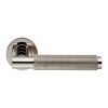 Varese Knurled Lever On Rose - Polished Nickel