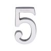 Heritage Brass Numeral 5 Concealed Fix 76mm (3") Polished Chrome finish