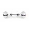 Polished Chrome Heavy Beehive Mortice/Rim Knob Set