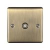 Eurolite Enhance Decorative TV Socket Antique Brass