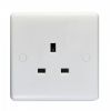 Eurolite Enhance White Plastic 1 Gang Unswitched Socket White