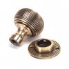 Polished Bronze Heavy Beehive Mortice/Rim Knob Set