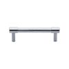 Heritage Brass Cabinet Pull Phoenix Design 96mm CTC Satin Chrome finish