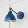 Smooth Nickel Brindley Wall Light in Upstream