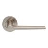 Velino Lever On Round Rose - Satin Nickel