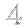 Heritage Brass Numeral 4 Face Fix 76mm (3") Satin Nickel finish